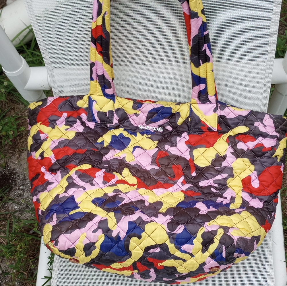 MZ Wallace Camo Large Tote Bag